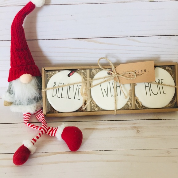 Rae Dunn Other - 🎄Rae Dunn Collector Ornaments BELIEVE, WISH, HOPE